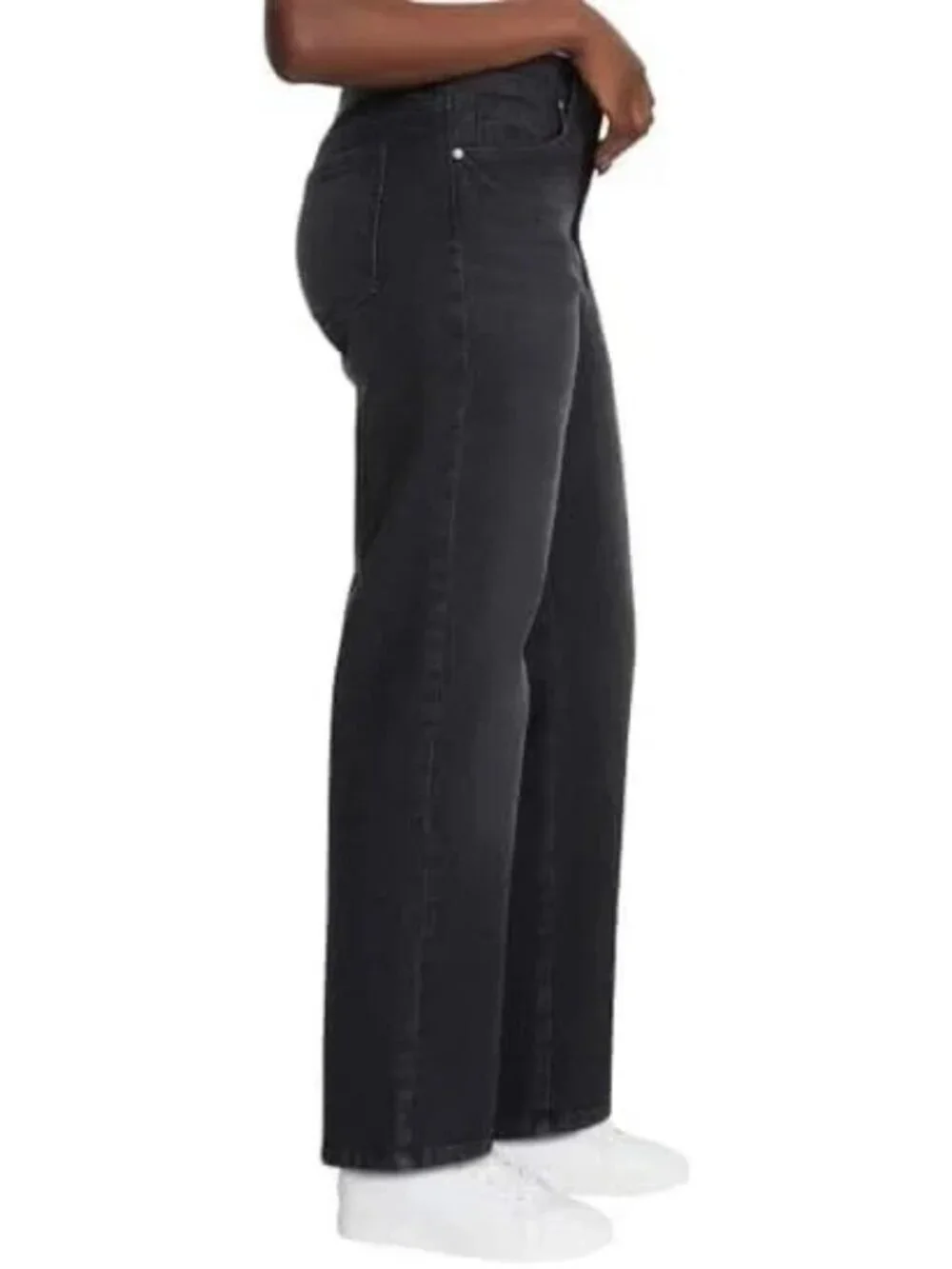 NWT Gloria Vanderbilt Women's 14 Amanda Relaxed Straight Jeans High Grey  F1213